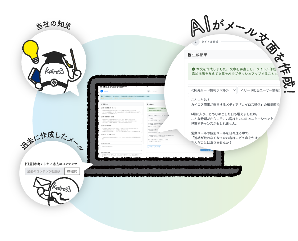 AIがメルマガ作成をサポート。属人化を防いで負担も軽減