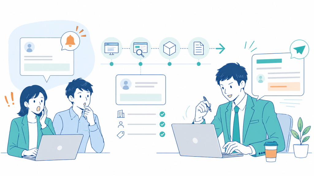 Web問い合わせに即対応できる少人数営業チームを整える方法
